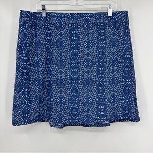 RipSkirt Hawaii Length 1 Wrap Skirt Coverup Blue White Size XL